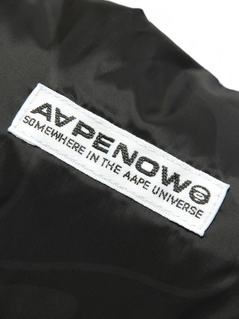 AAPE BY *A BATHING APE Donsjack met logo Zwart