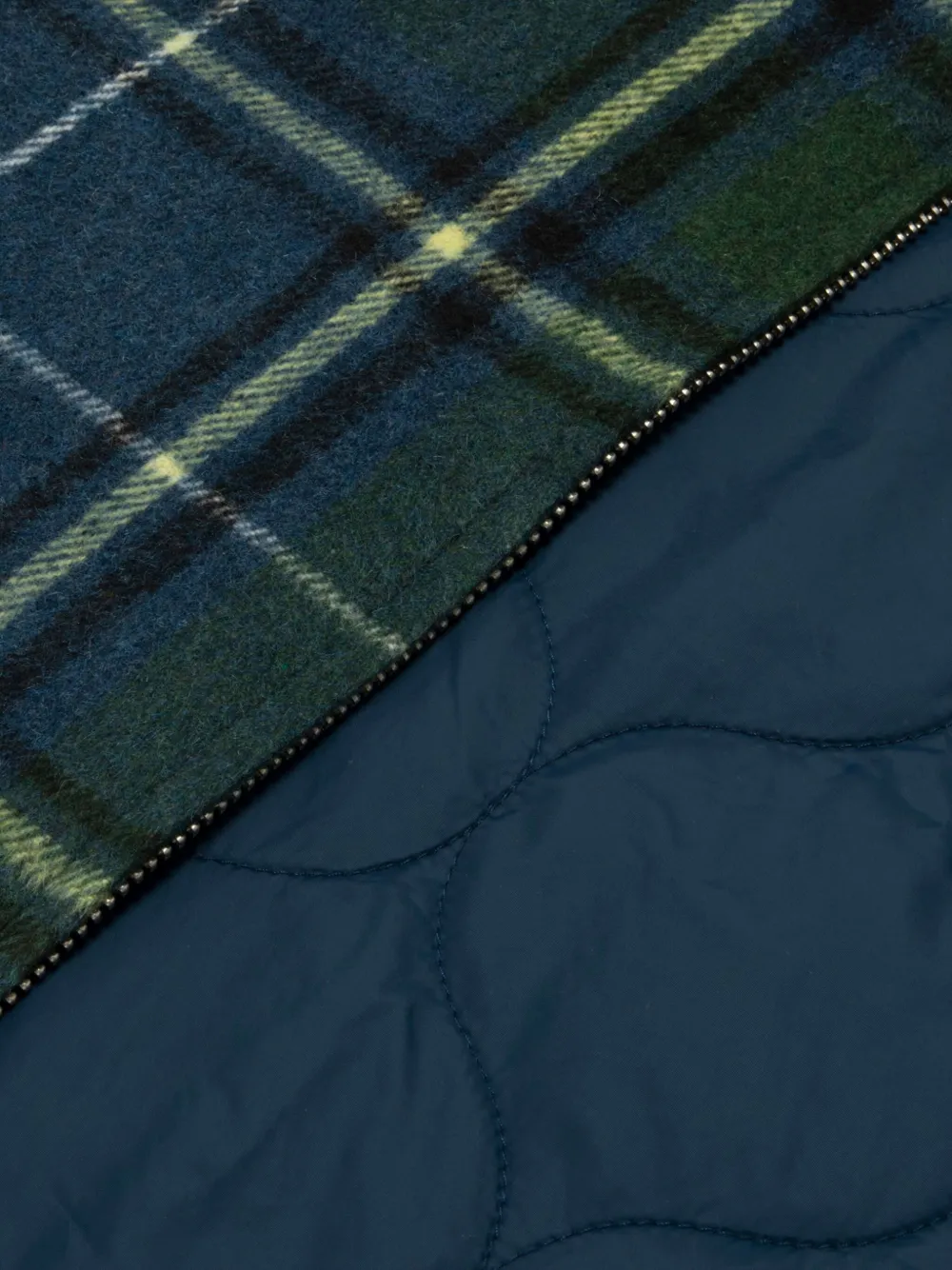 AAPE BY *A BATHING APE Geruit jack met applicatie Blauw