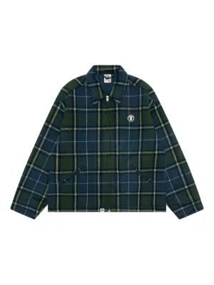 AAPE BY *A BATHING APE® チェック ジップアップ ジャケット | レッド