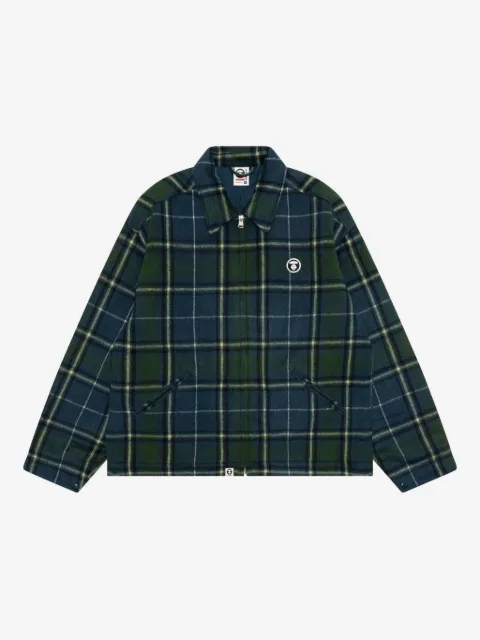 AAPE BY *A BATHING APE® check appliqué jacket