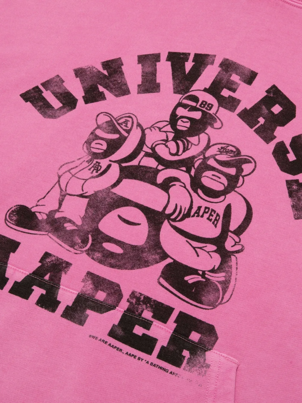 Aape By A Bathing Ape Hooded Sweater In Pink