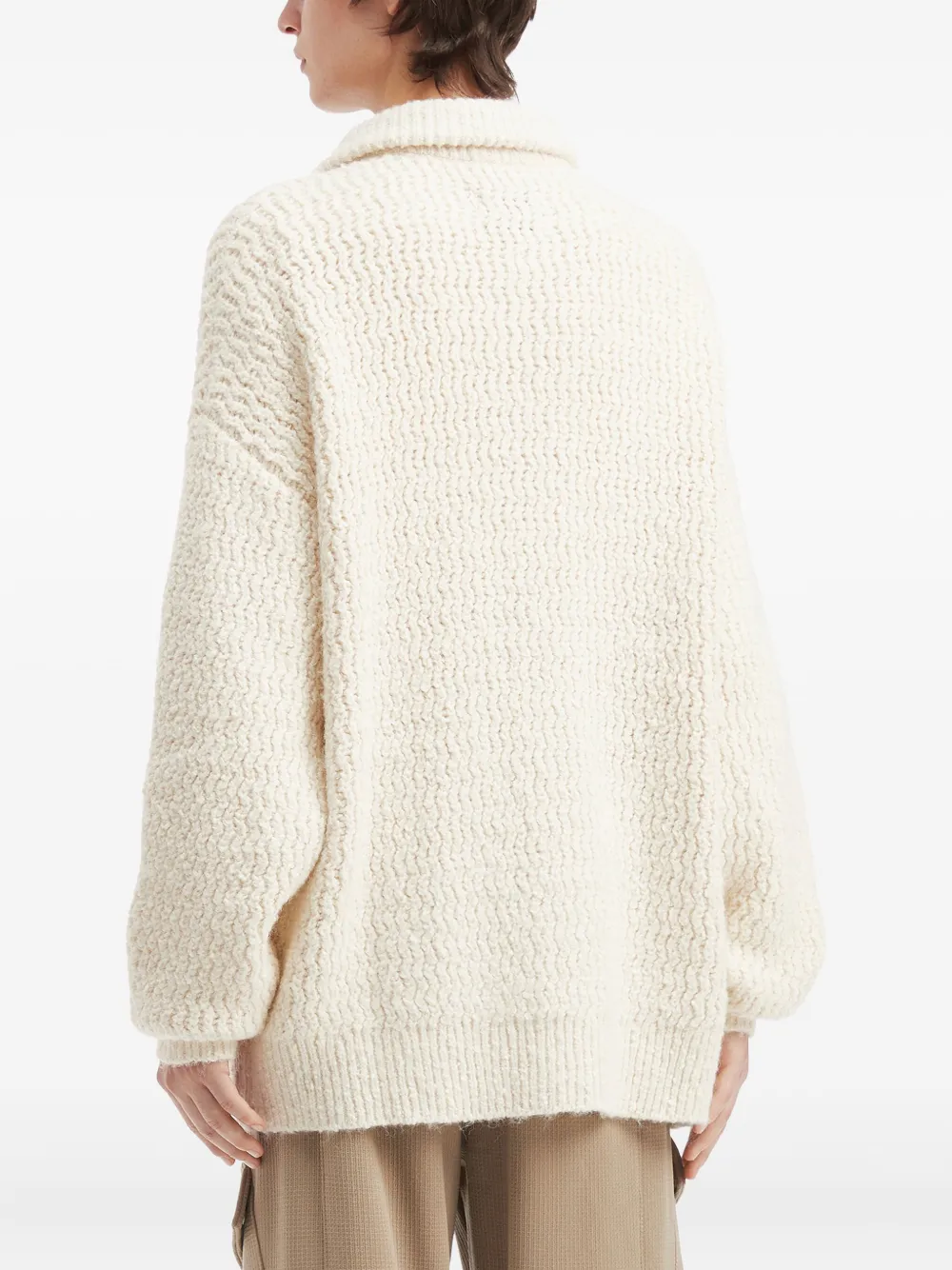 Musium Div. Vest met zak en knoop Wit