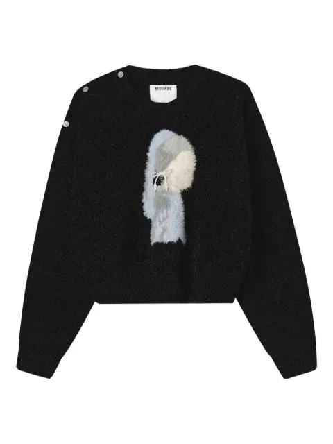 Musium Div. appliqué button sweater