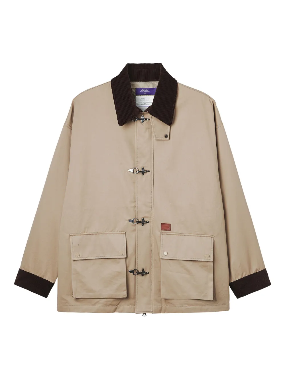 aftermaths corduroy-collar pocket jacket | Neutrals | Image 1