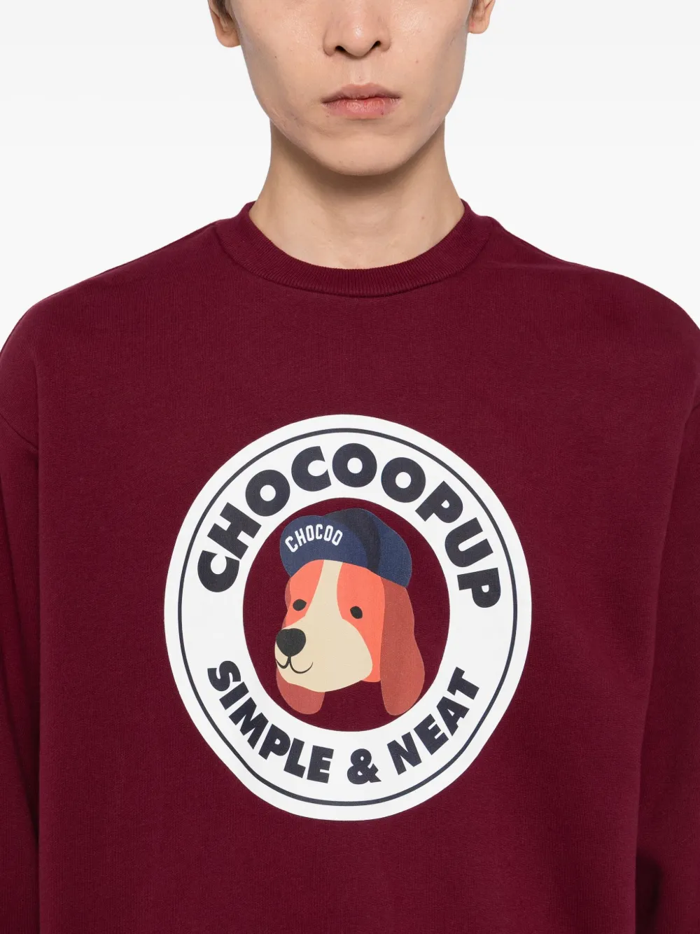 CHOCOOLATE Chocoo-pop sweater Rood