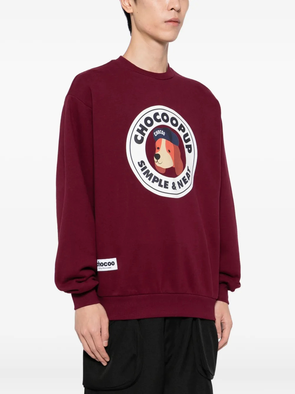 CHOCOOLATE Chocoo-pop sweater Rood
