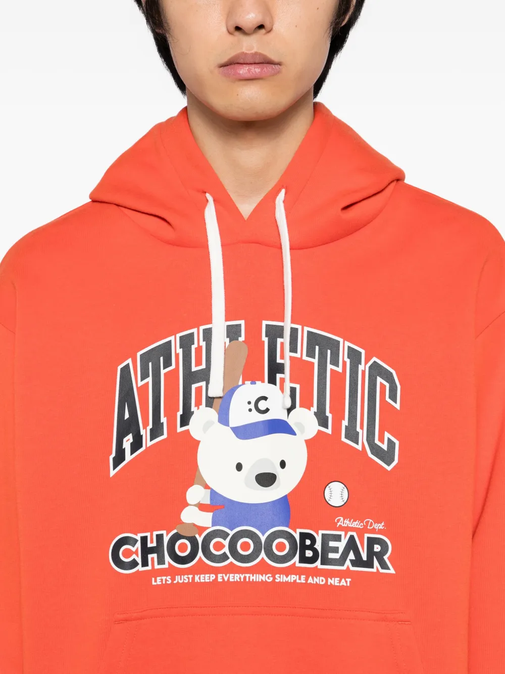 CHOCOOLATE Chocoo Bear hoodie Oranje