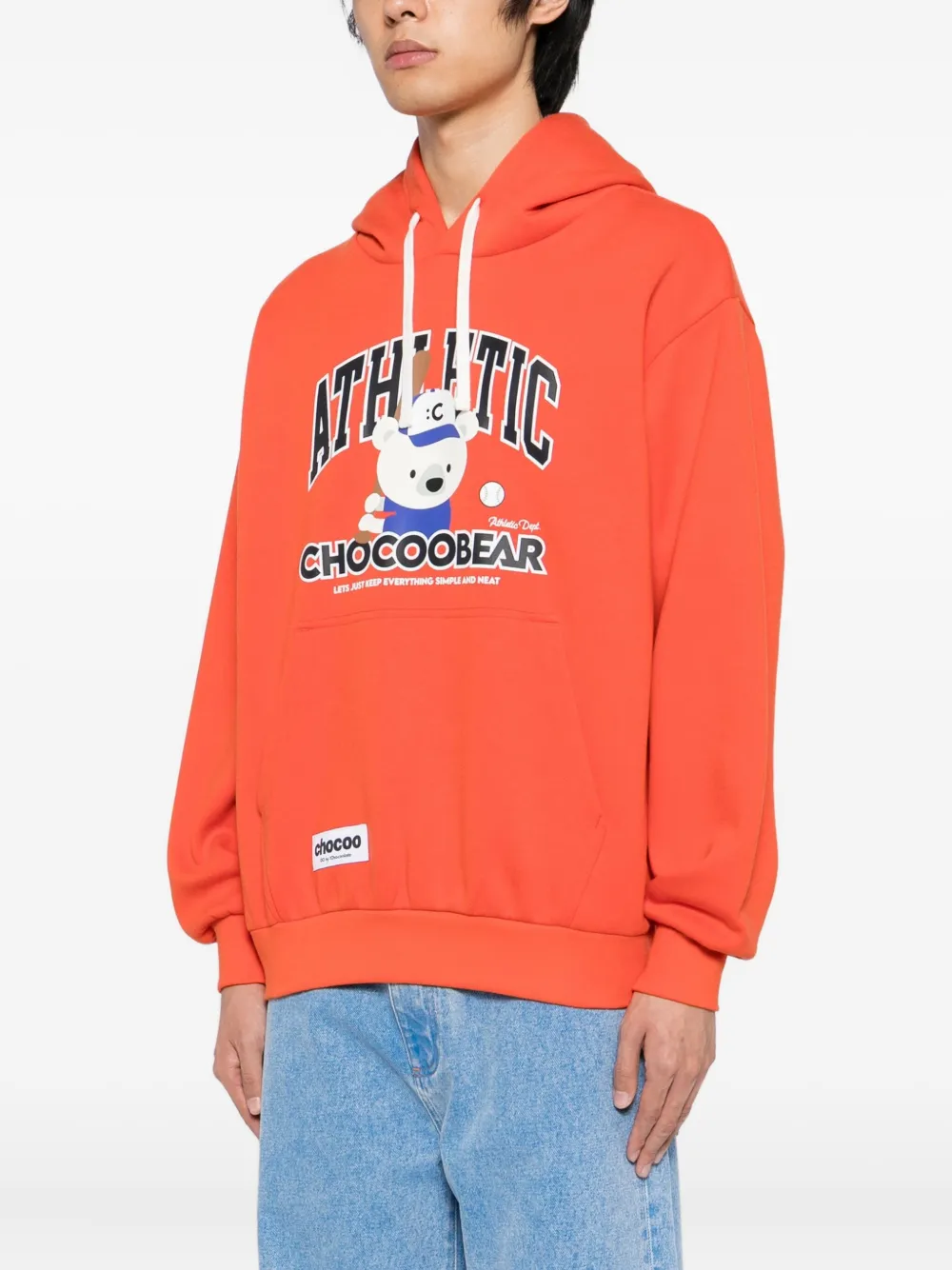 CHOCOOLATE Chocoo Bear hoodie Oranje