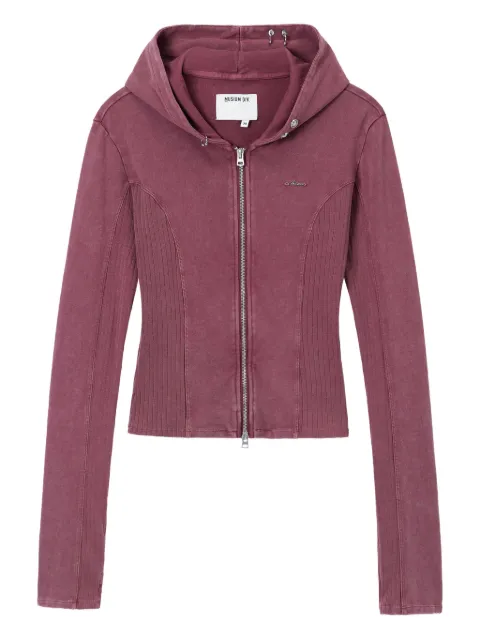 Musium Div. hooded ribbed top