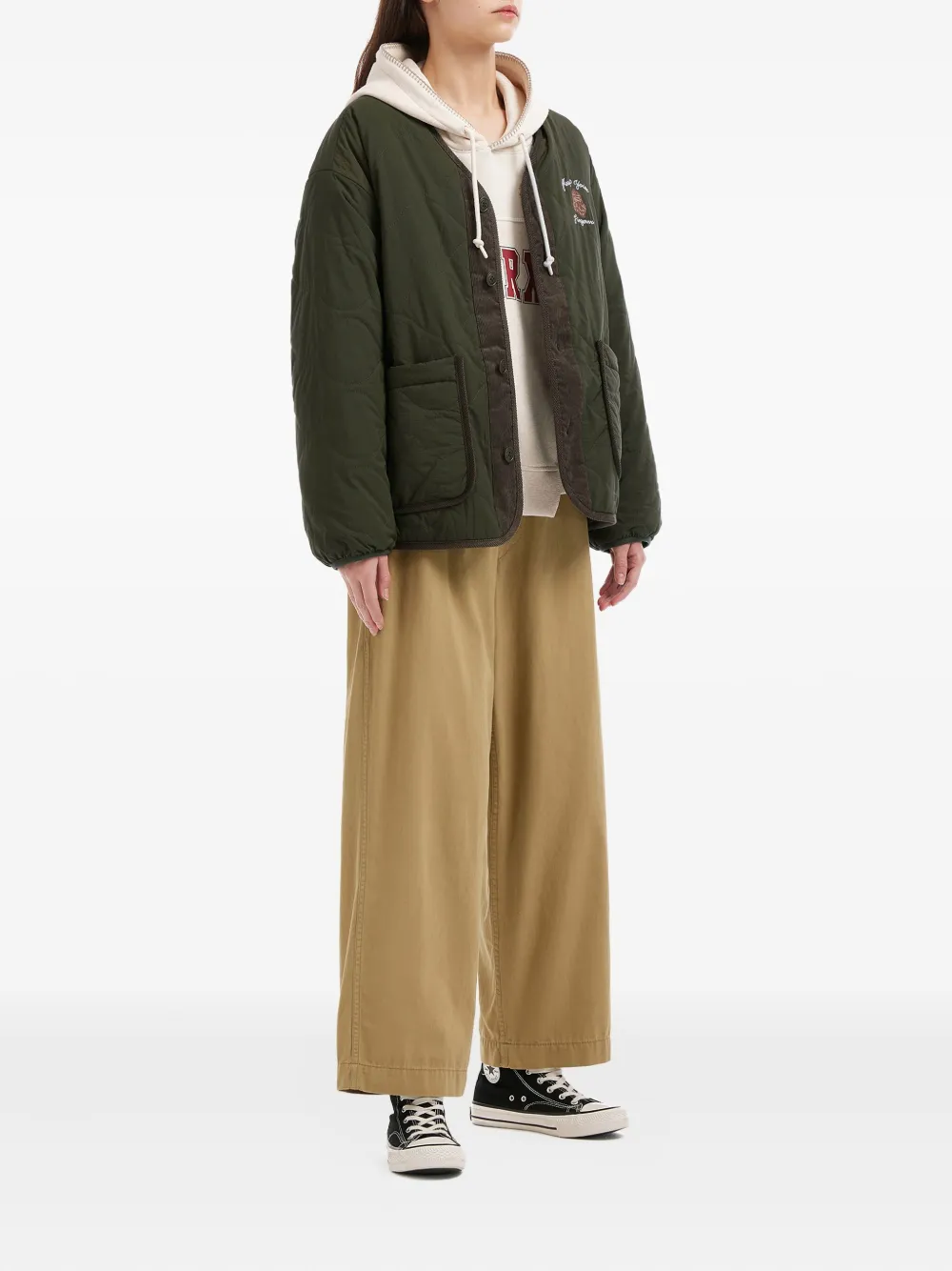 FINGERCROXX Jack met borduurwerk Groen