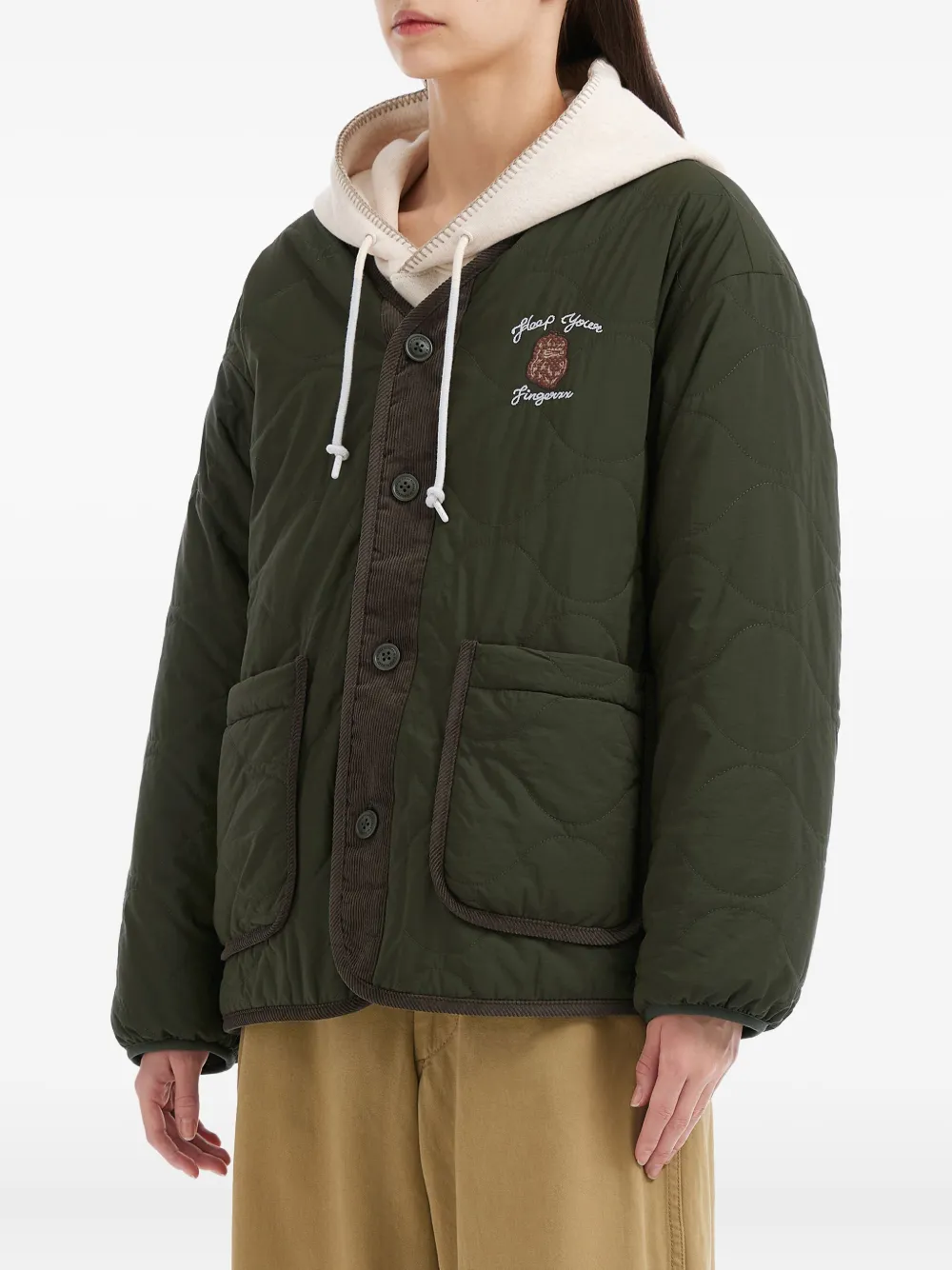 FINGERCROXX Jack met borduurwerk Groen