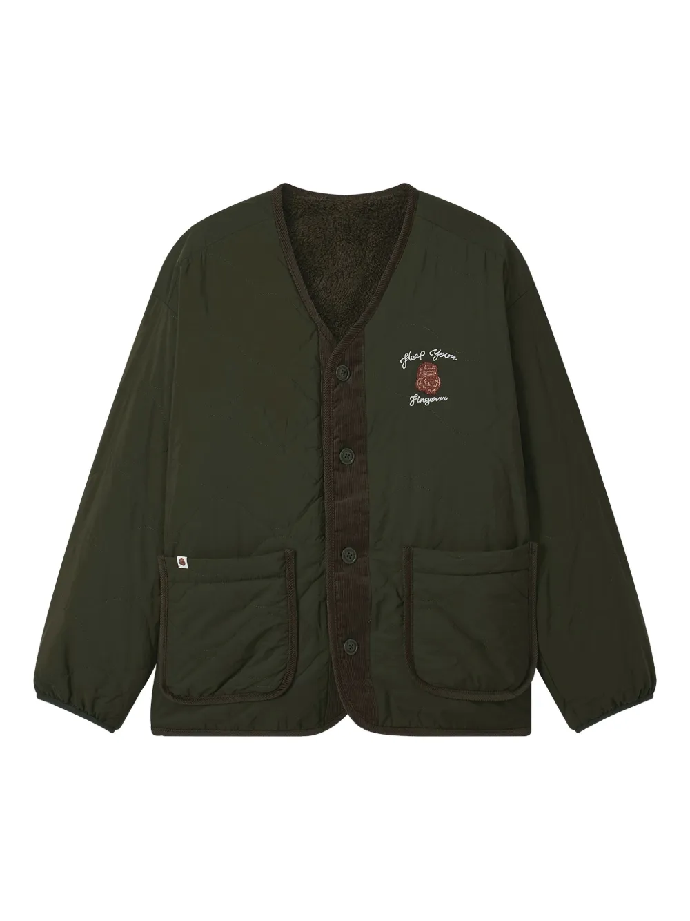 FINGERCROXX Jack met borduurwerk Groen