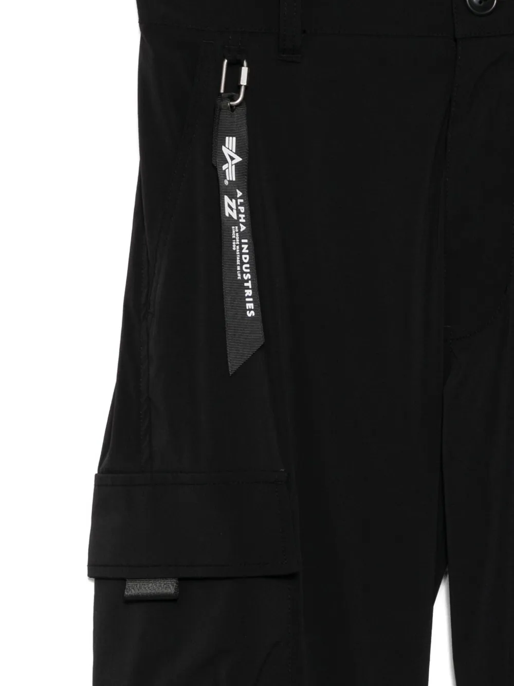 izzue Cargo broek met logo Zwart