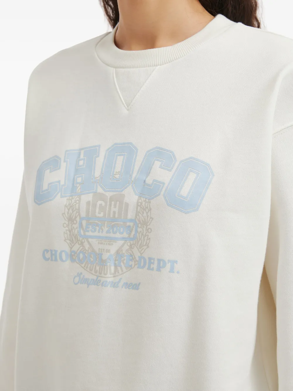 Chocoolate Logo-print Sweatshirt In White