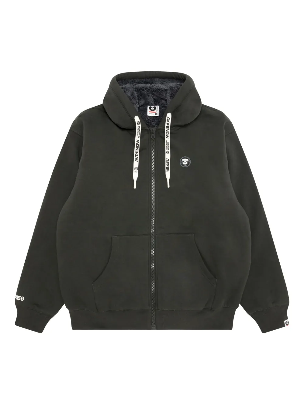 AAPE BY *A BATHING APE® sudadera con aplique de cierre | gris | Image 1