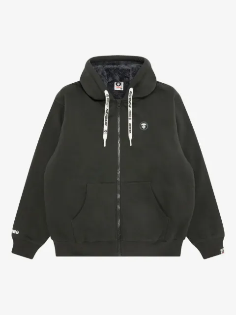 AAPE BY *A BATHING APE® logo-appliqué zip-up hoodie