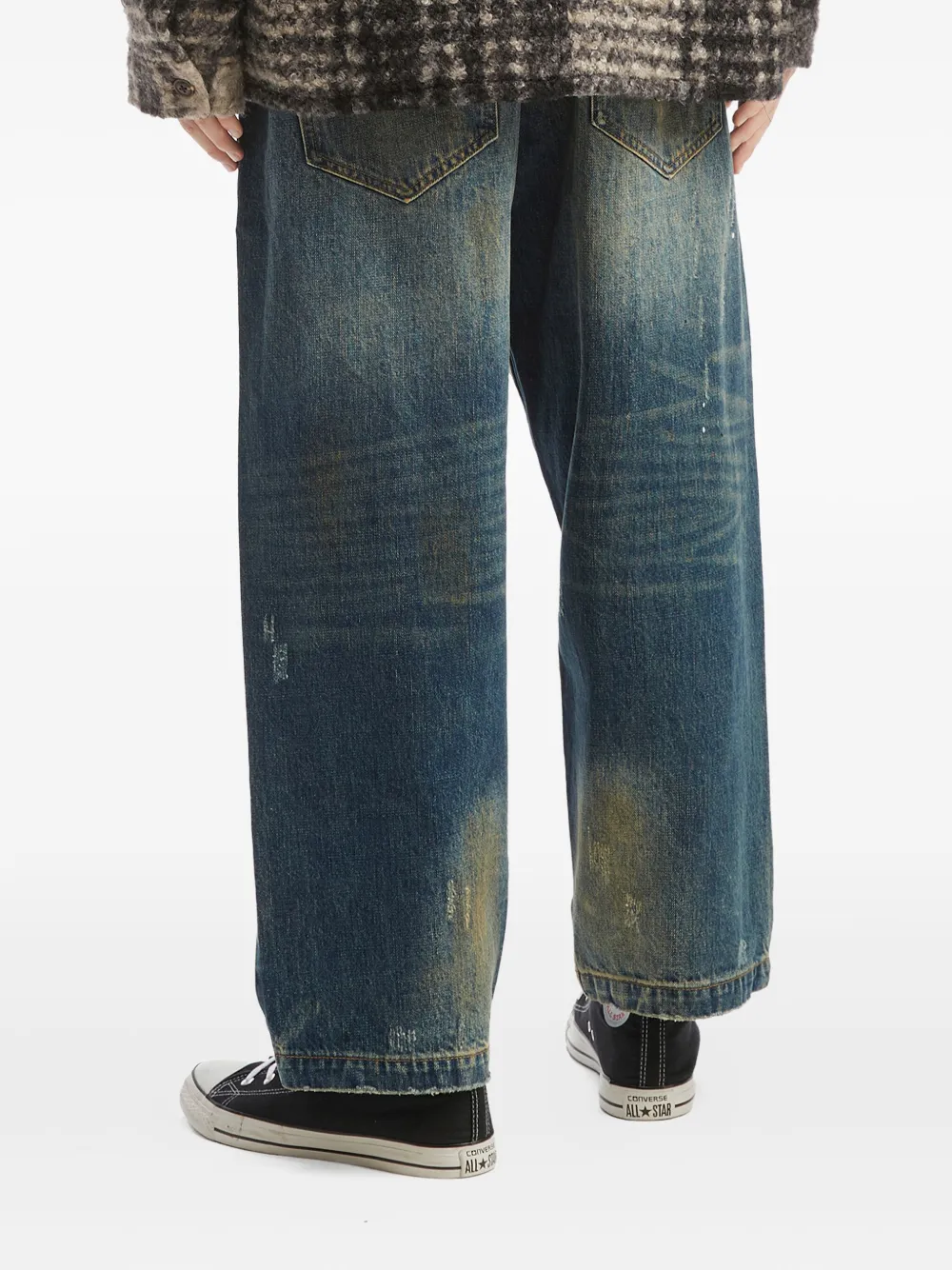 Aftermaths Patchwork Jeans In Blue