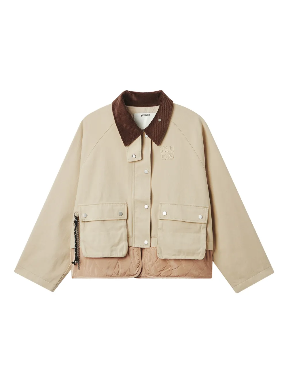 Musium Div. corduroy collar pocket jacket | Neutrals | Image 1