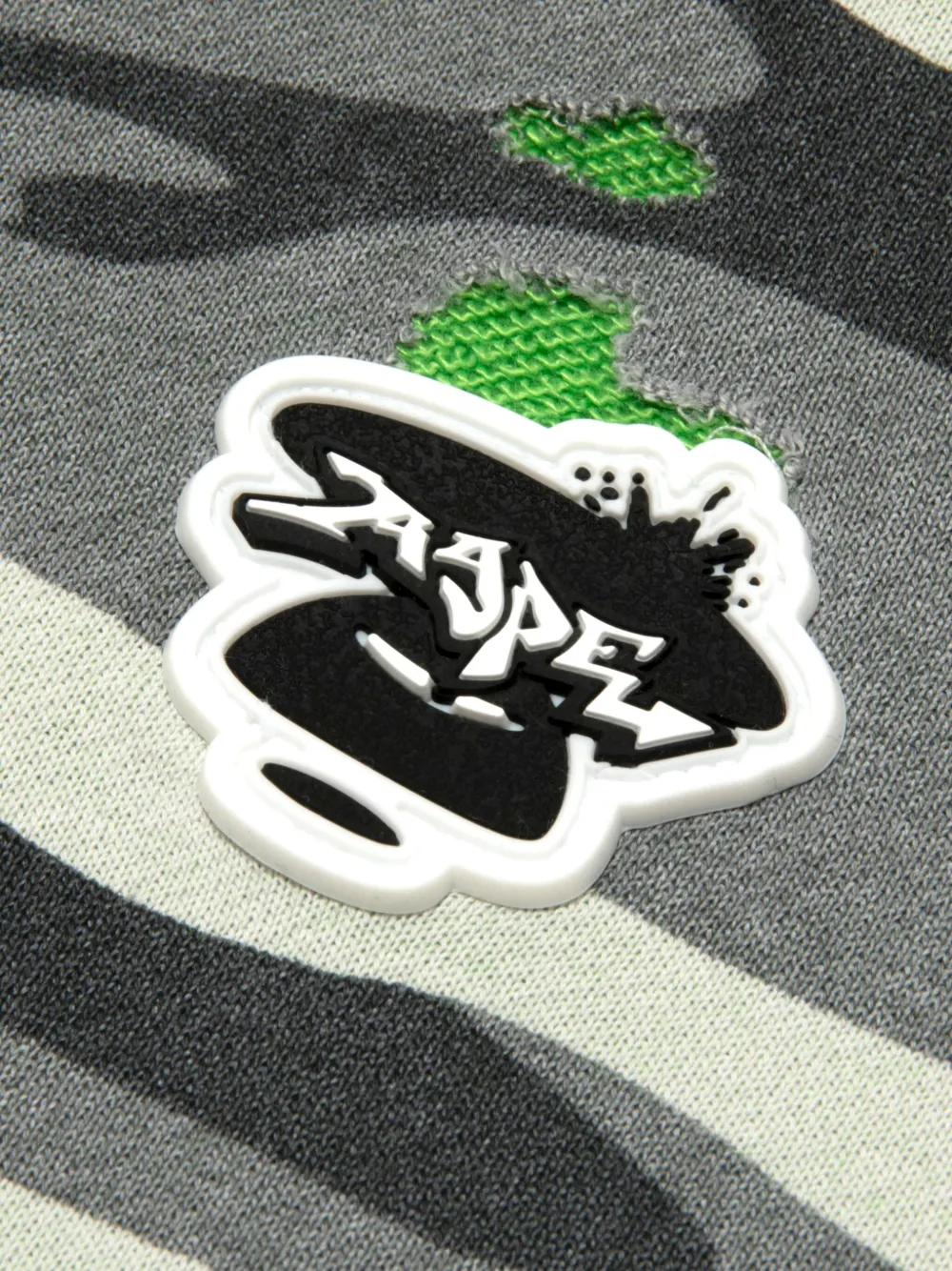 Aape By A Bathing Ape Camouflage Logo Patch Sweatshirt In Gray