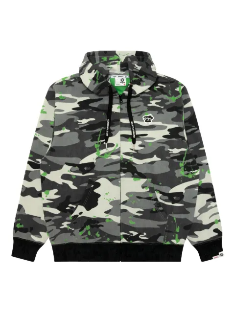 AAPE BY *A BATHING APE® camouflage logo patch sweatshirt