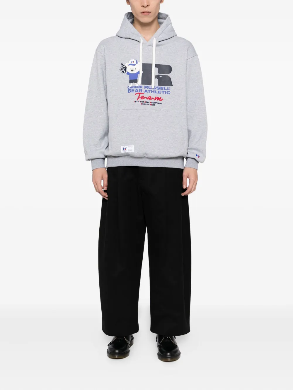 CHOCOOLATE x Russell Athletic hoodie met grafische print - Grijs