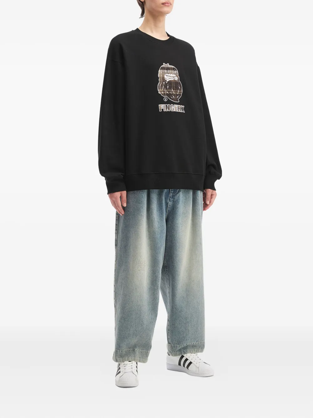 FINGERCROXX cotton sweatshirt | Sweatshirts | Image 2