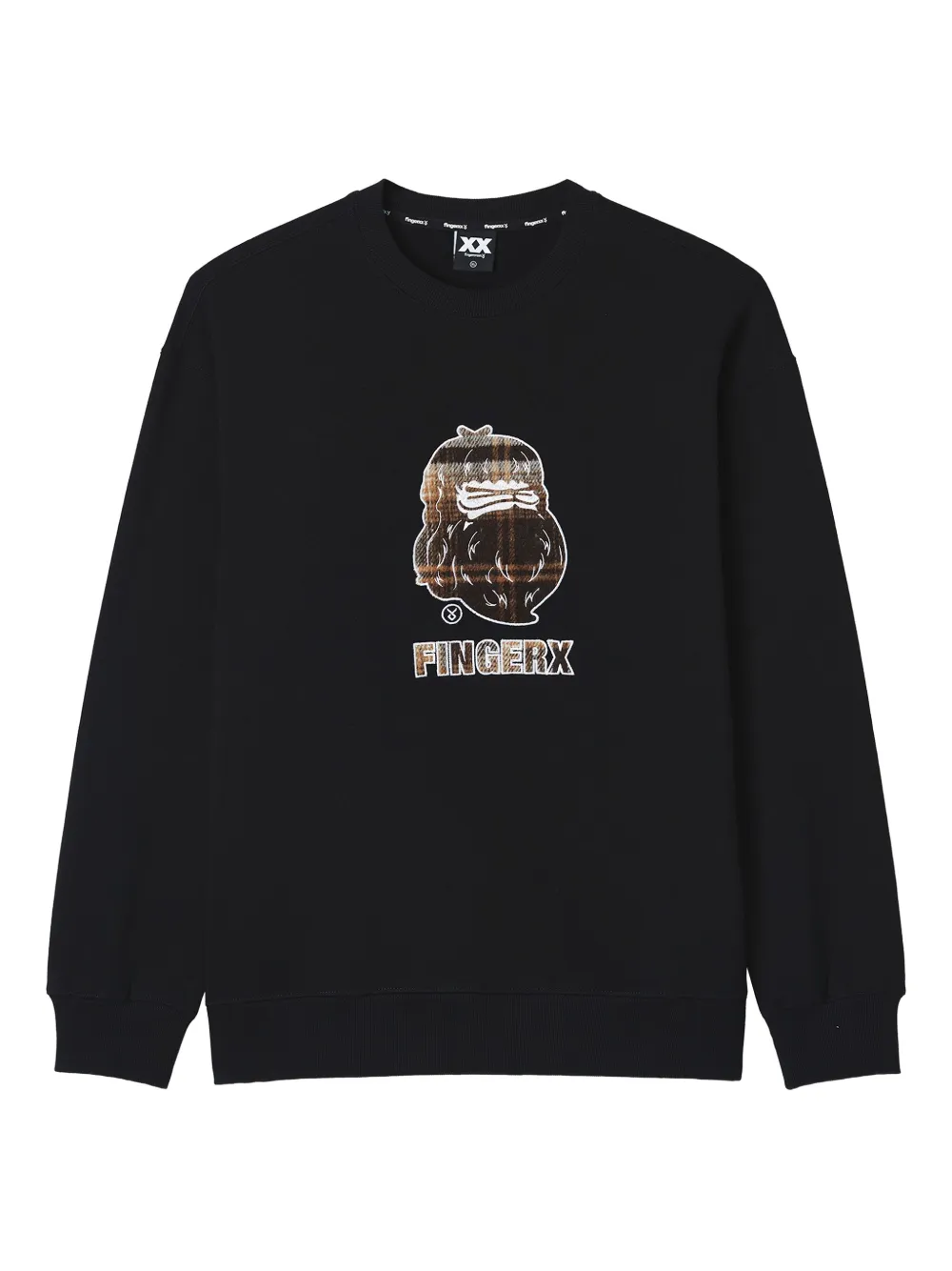 FINGERCROXX cotton sweatshirt | Black | Image 1