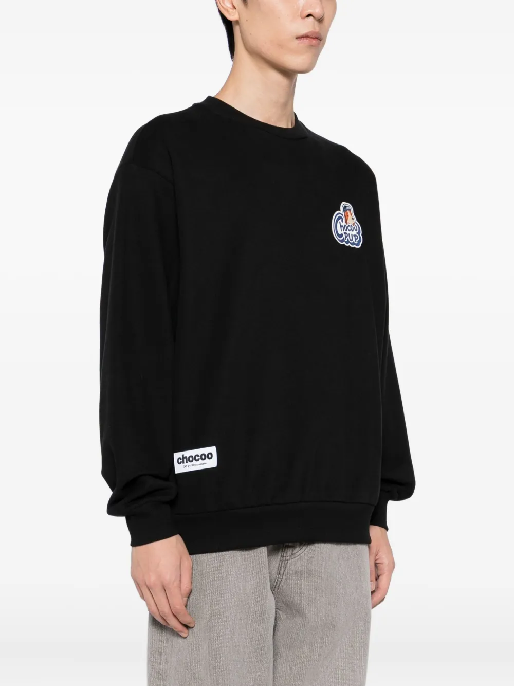 CHOCOOLATE Chocoo-pop sweater Zwart