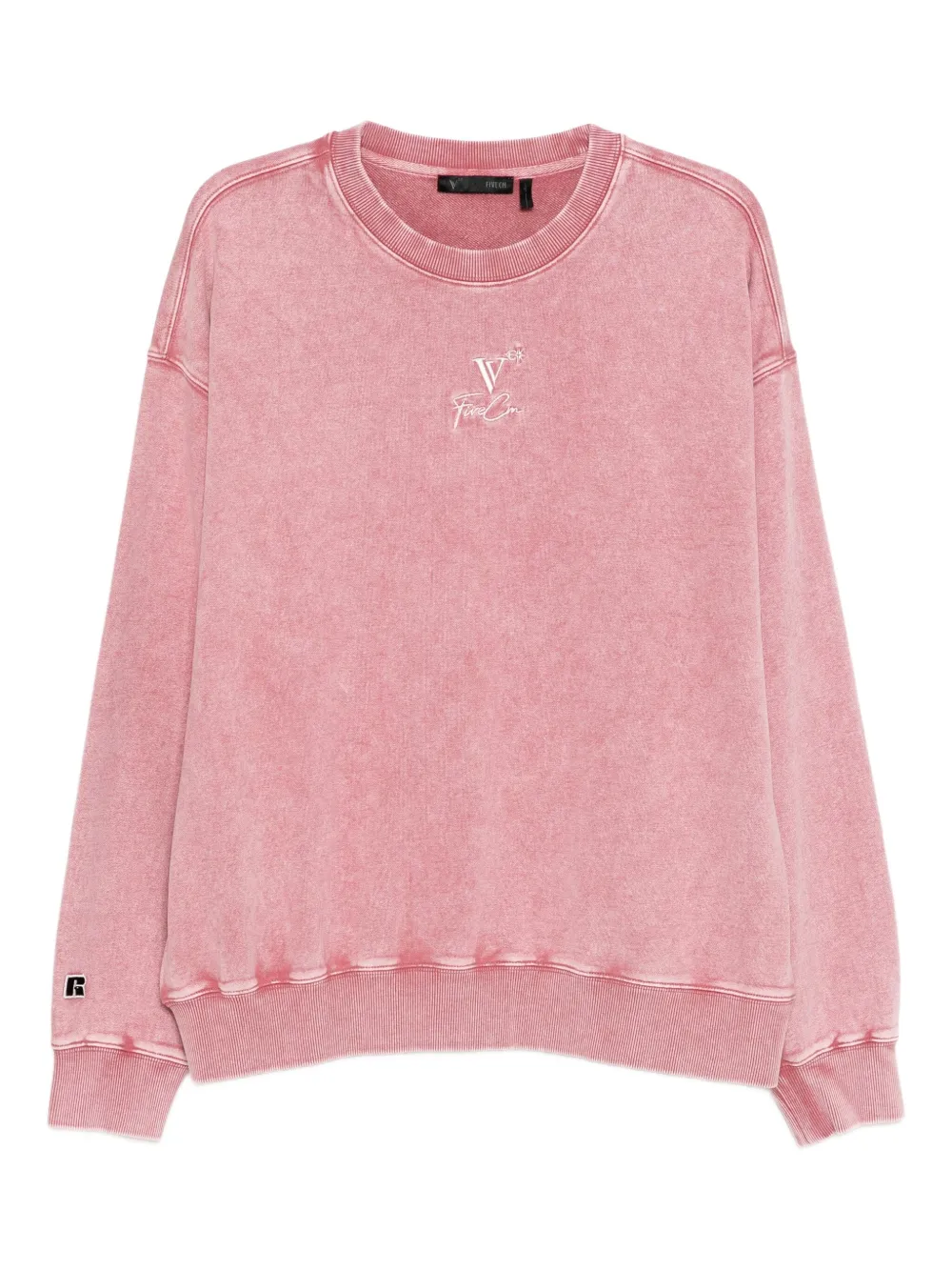 FIVE CM 로고 워싱 스웨트셔츠 | 핑크 | Image 1