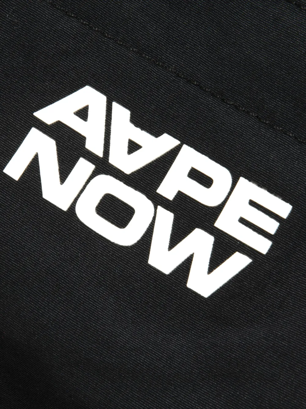 AAPE BY *A BATHING APE Jack met logo Zwart