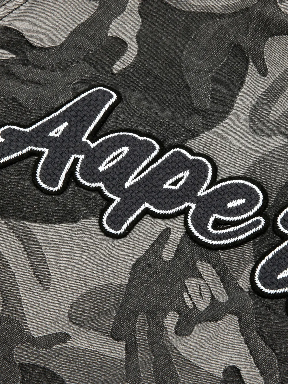 Aape By A Bathing Ape Moonface Camouflage Patch Shirt In Black