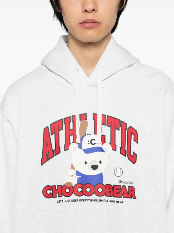 COCOʕ•ᴥ•ʔ CHOCOOLATE Chocoo Bear Hoodie | Grey | FARFETCH CA
