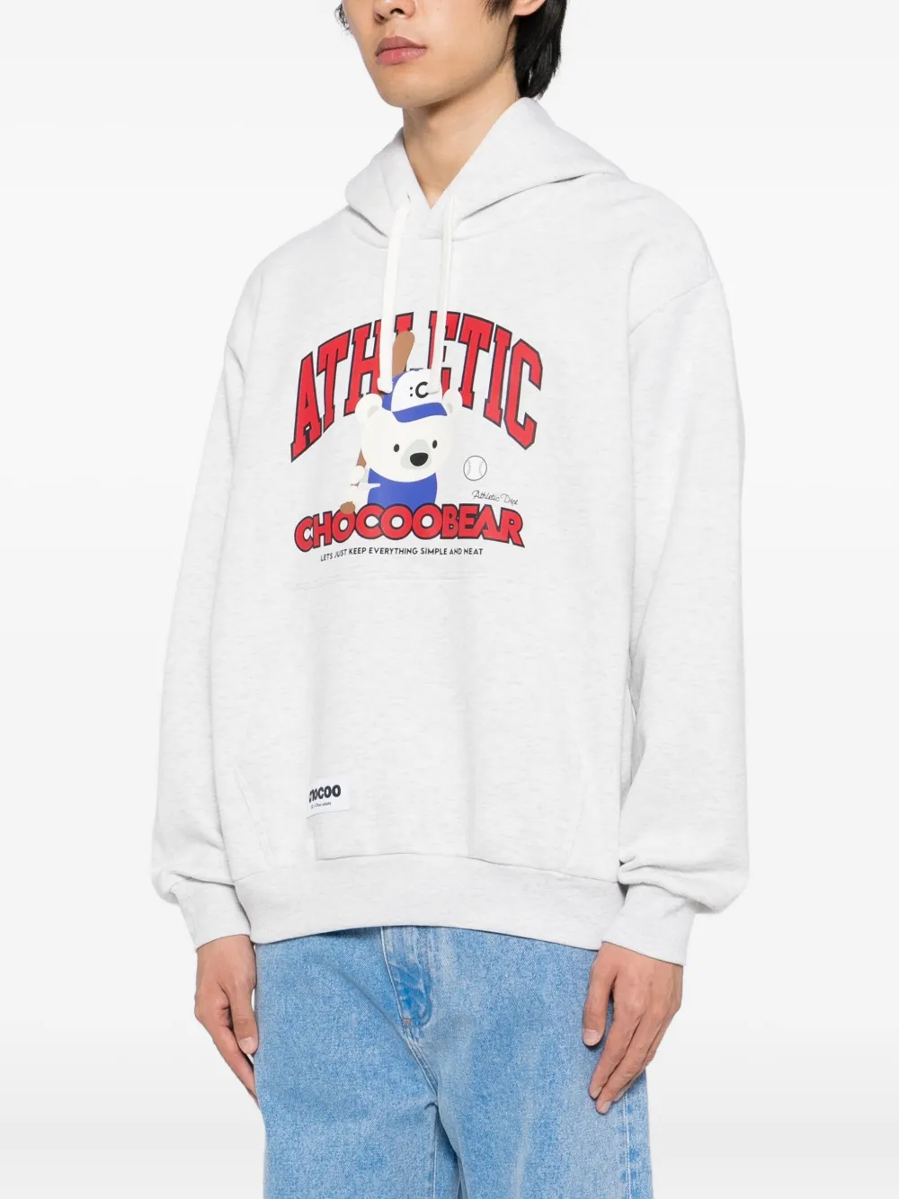 CHOCOOLATE Chocoo Bear hoodie Grijs