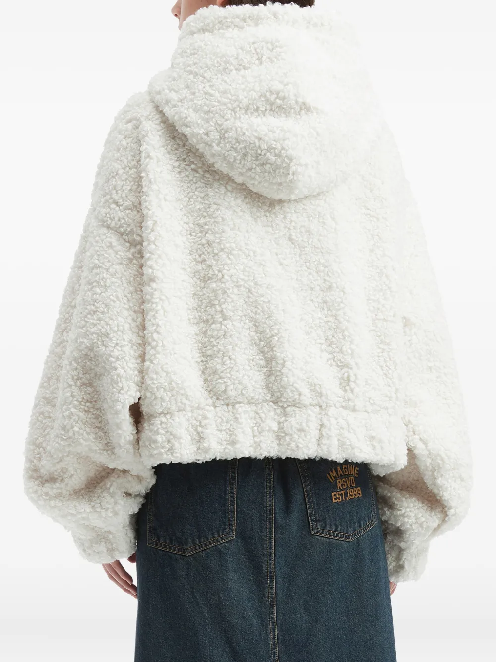 Musium Div. Hooded Zip Jacket In White
