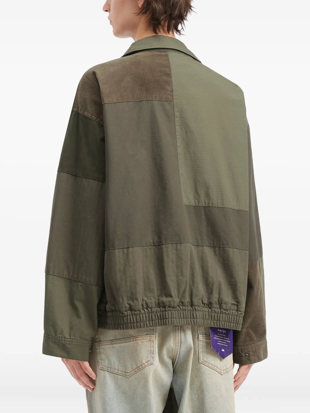 Aftermaths Patchwork Pocket Jacket In Green