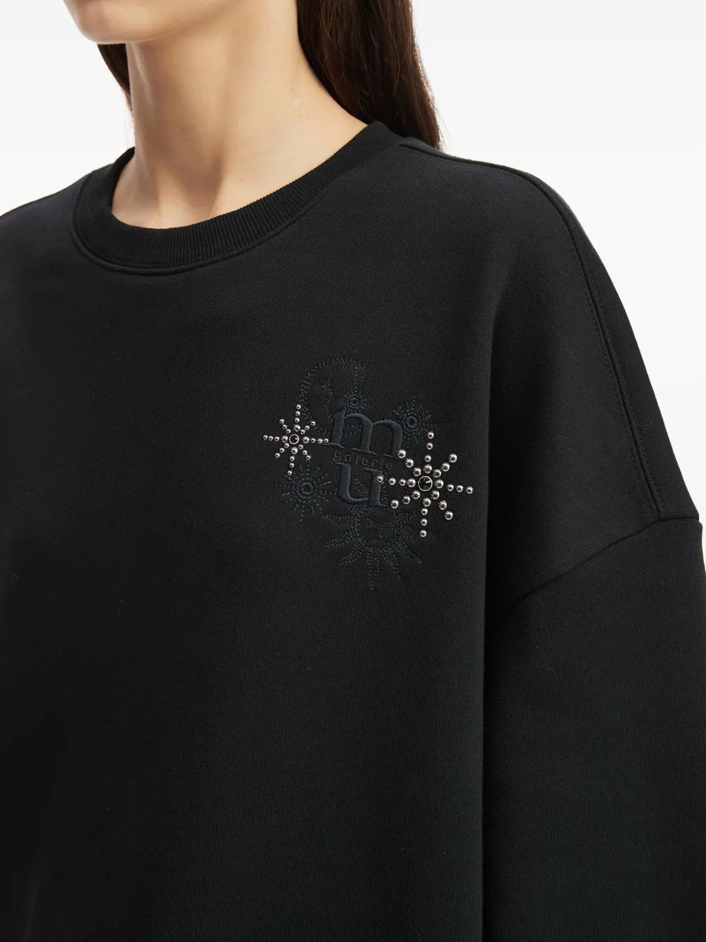 Musium Div. Embellished Graphic Sweatshirt In Black