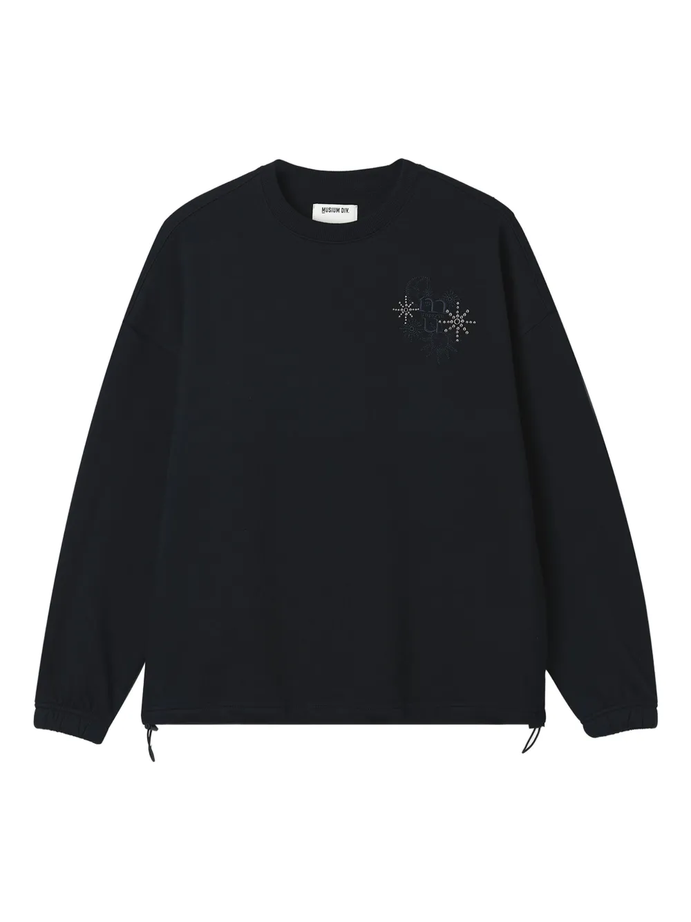 Musium Div. sudadera con detalles gráficos | negro | Image 1