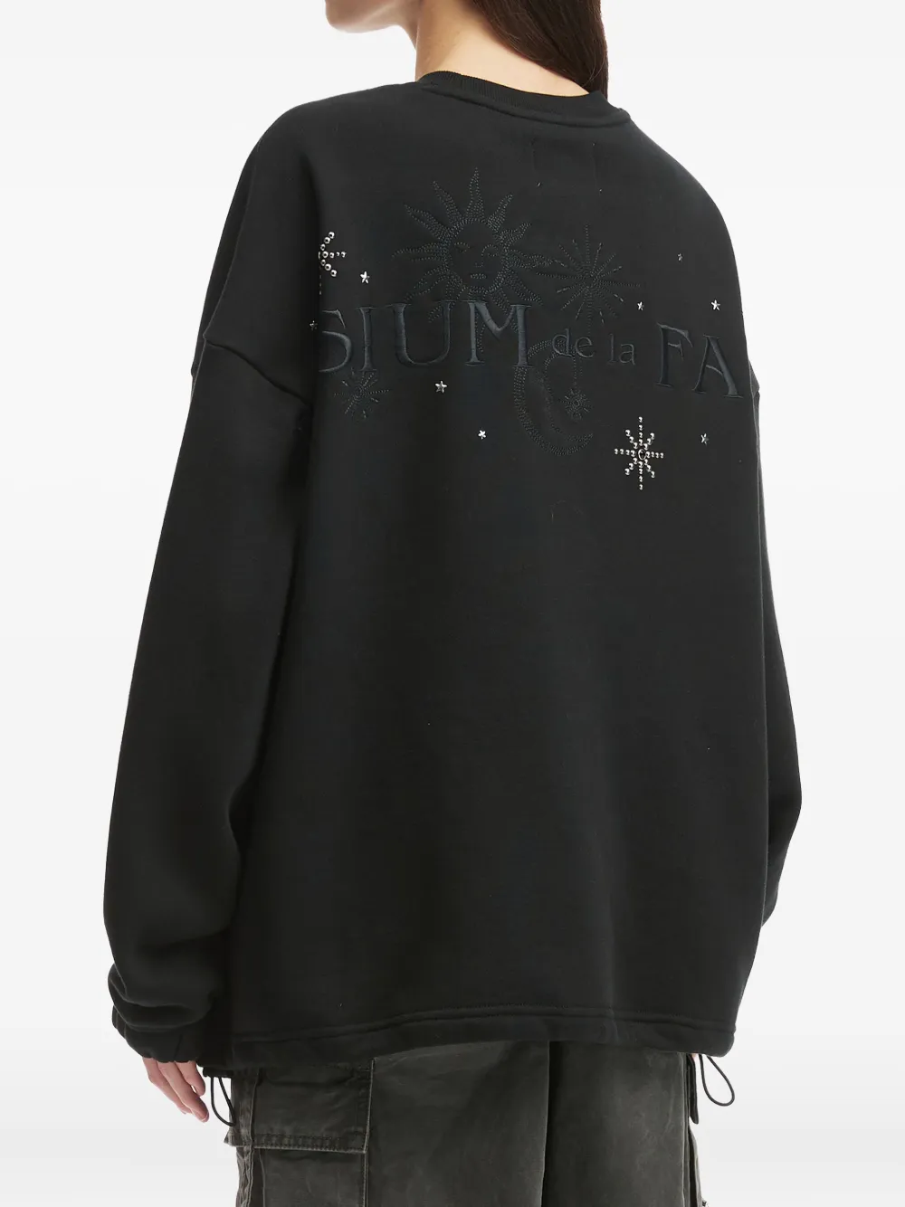 Musium Div. Embellished Graphic Sweatshirt In Black
