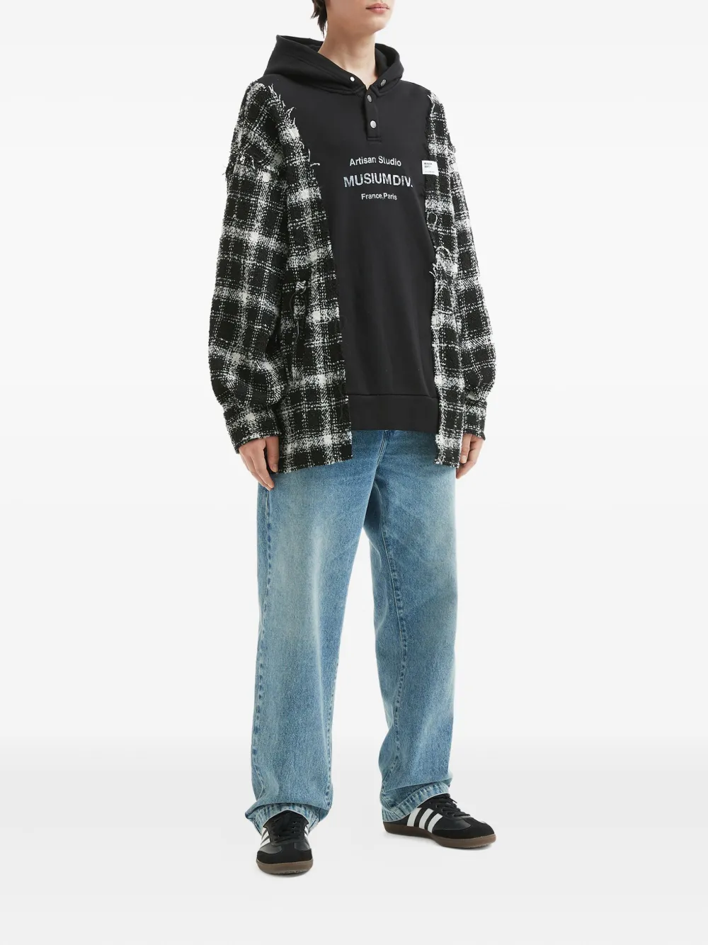 Musium Div. check hooded knitwear | Hoodies | Image 2