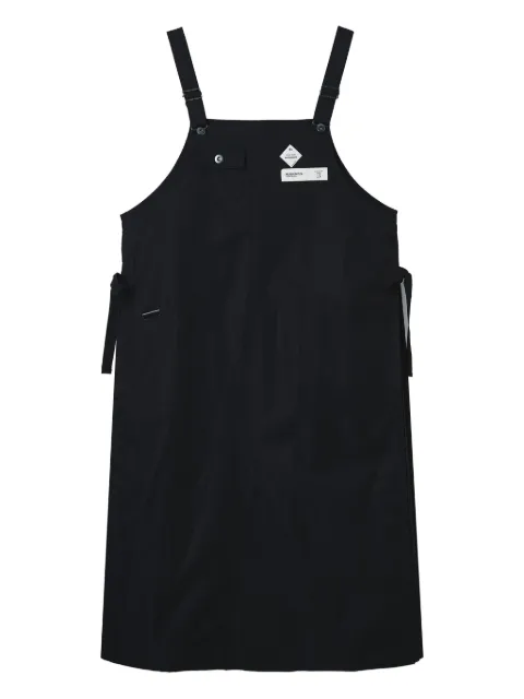 Musium Div. logo-patch midi dress