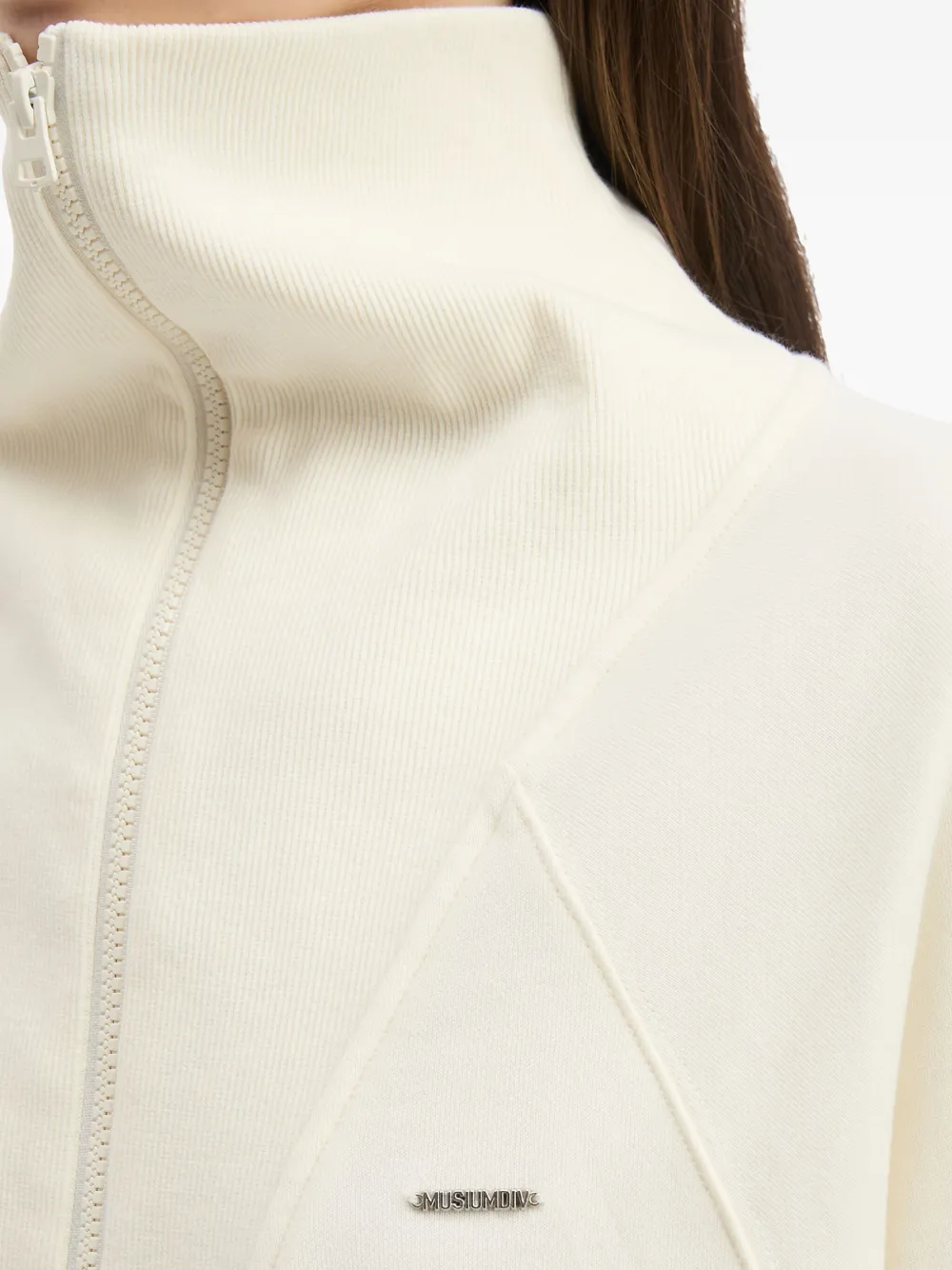 Musium Div. Zip-neck Sweatshirt In Neutral