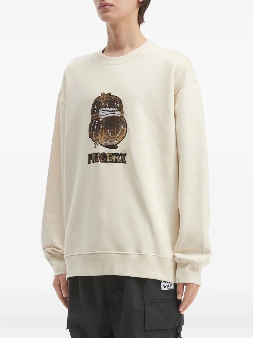 Fingercroxx Bigfoot Sweatshirt In White