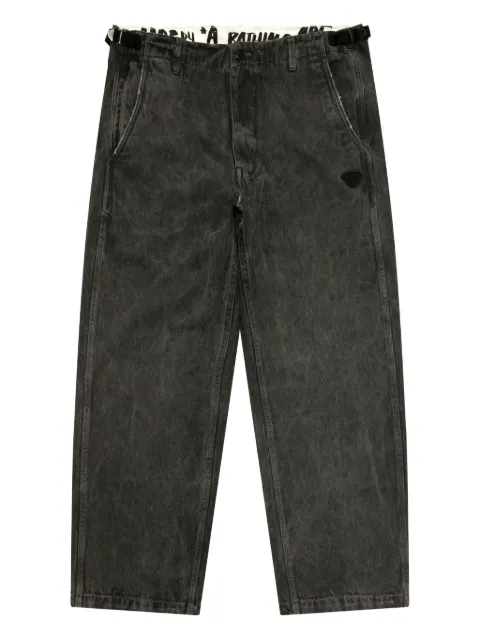 AAPE BY *A BATHING APE® Appliqué Belted Trousers