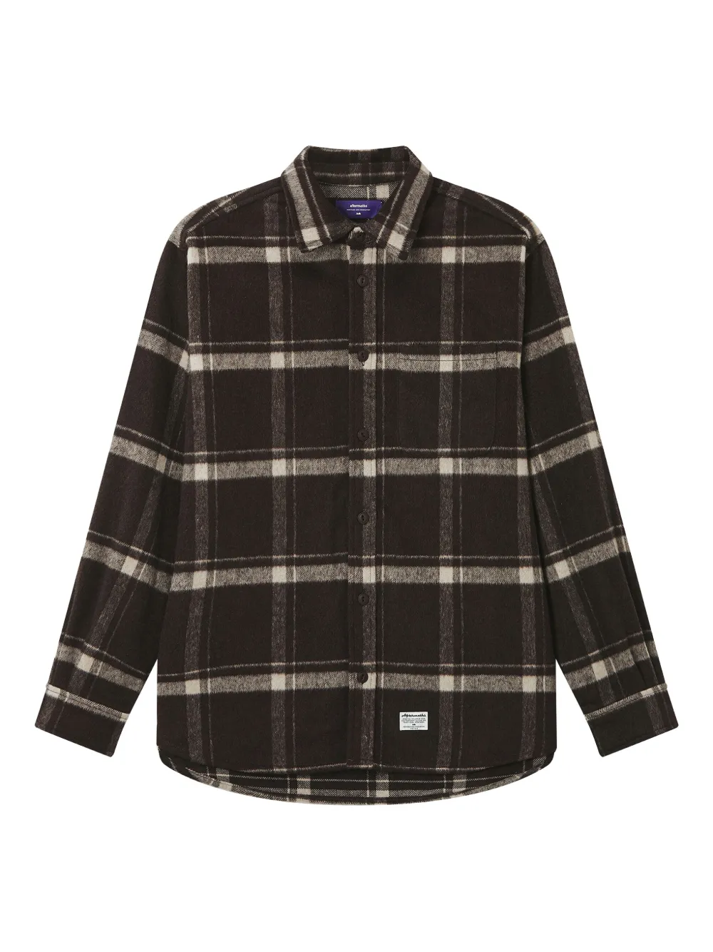 aftermaths checked pocket shirt | Brown | Image 1