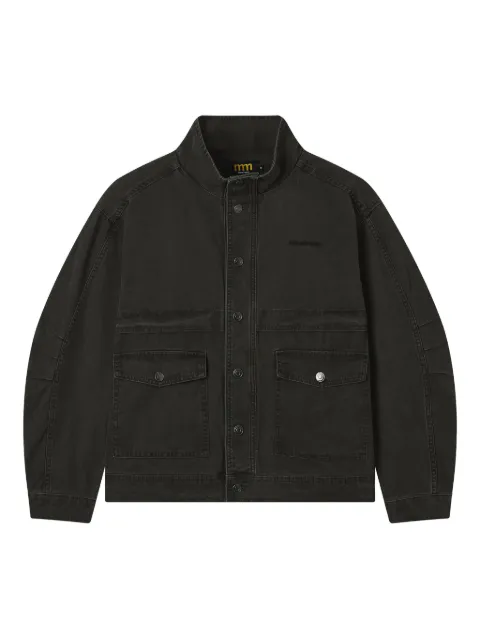 Mini Cream buttoned pocket jacket