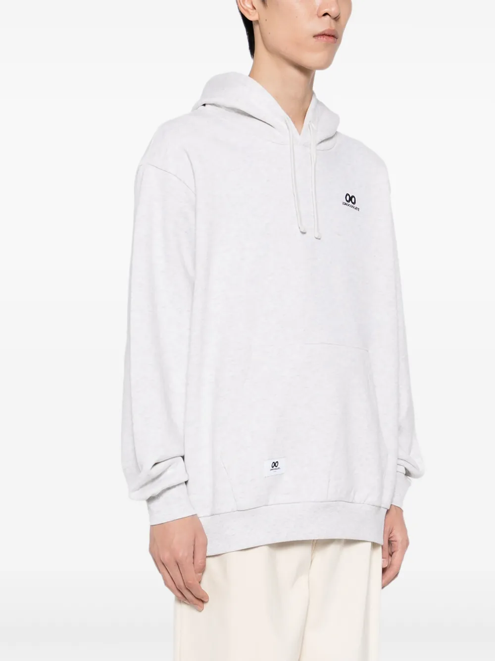 CHOCOOLATE Hoodie met geborduurd logo Grijs