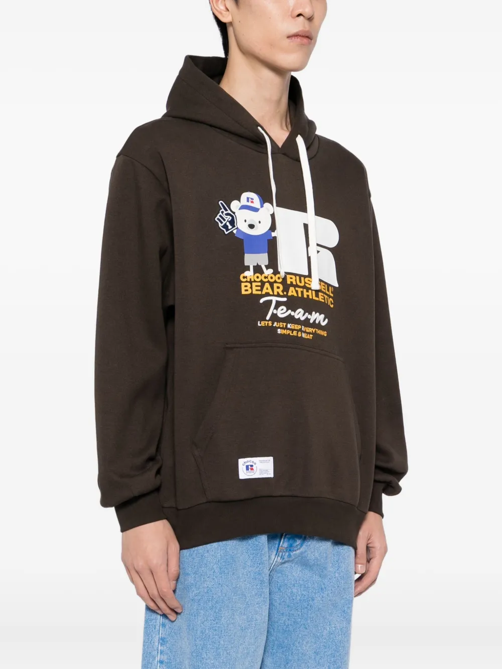 CHOCOOLATE Hoodie met borduurwerk Bruin
