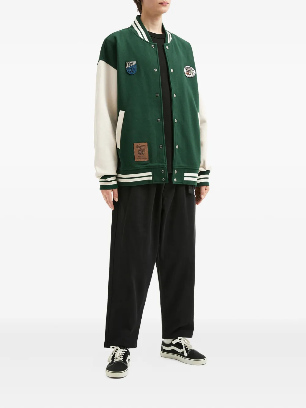 FINGERCROXX appliqué buttoned jacket | Bomber Jackets | Image 2
