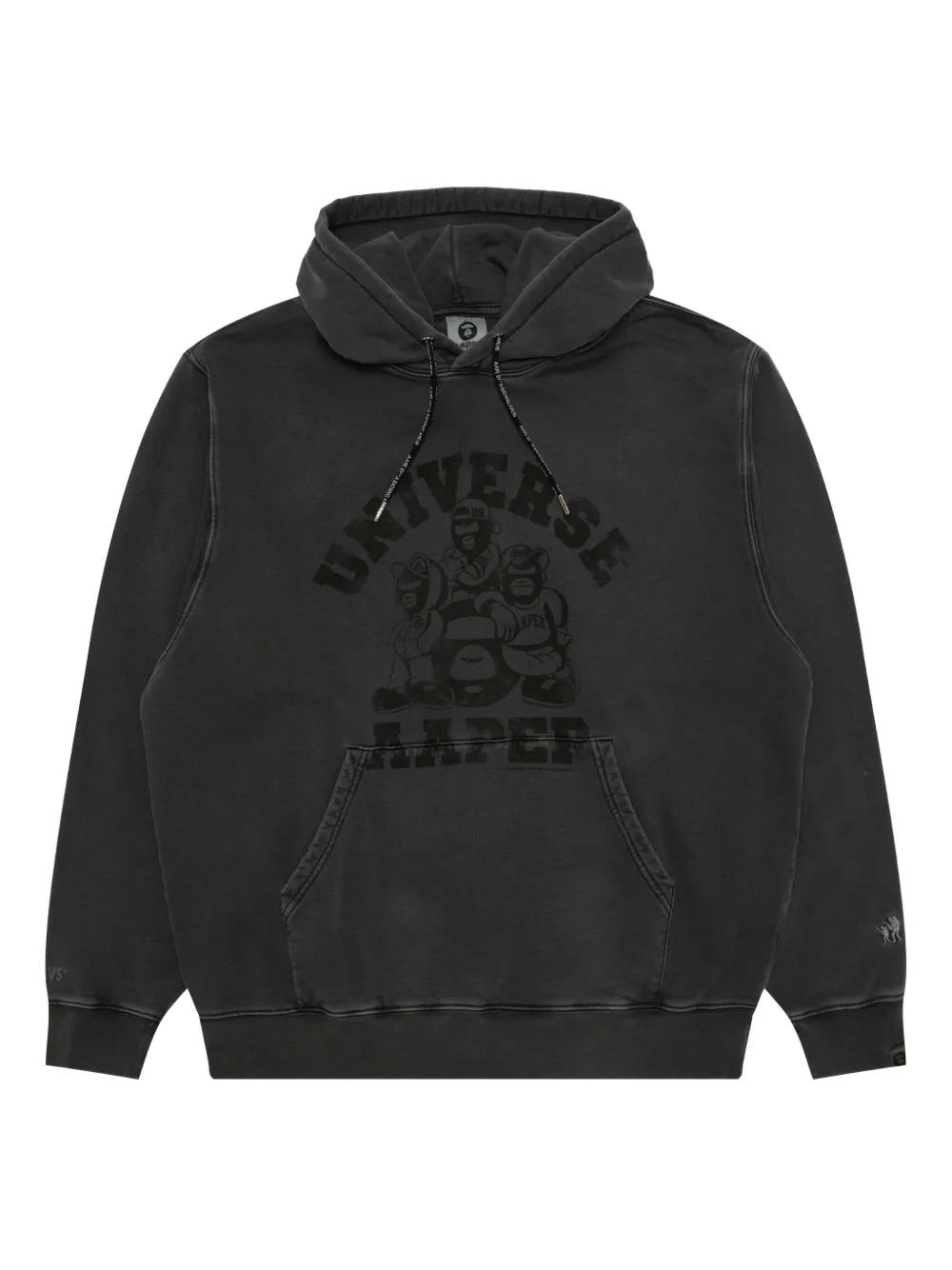 AAPE BY *A BATHING APE® sudadera con capucha y logo gráfico | negro | Image 1