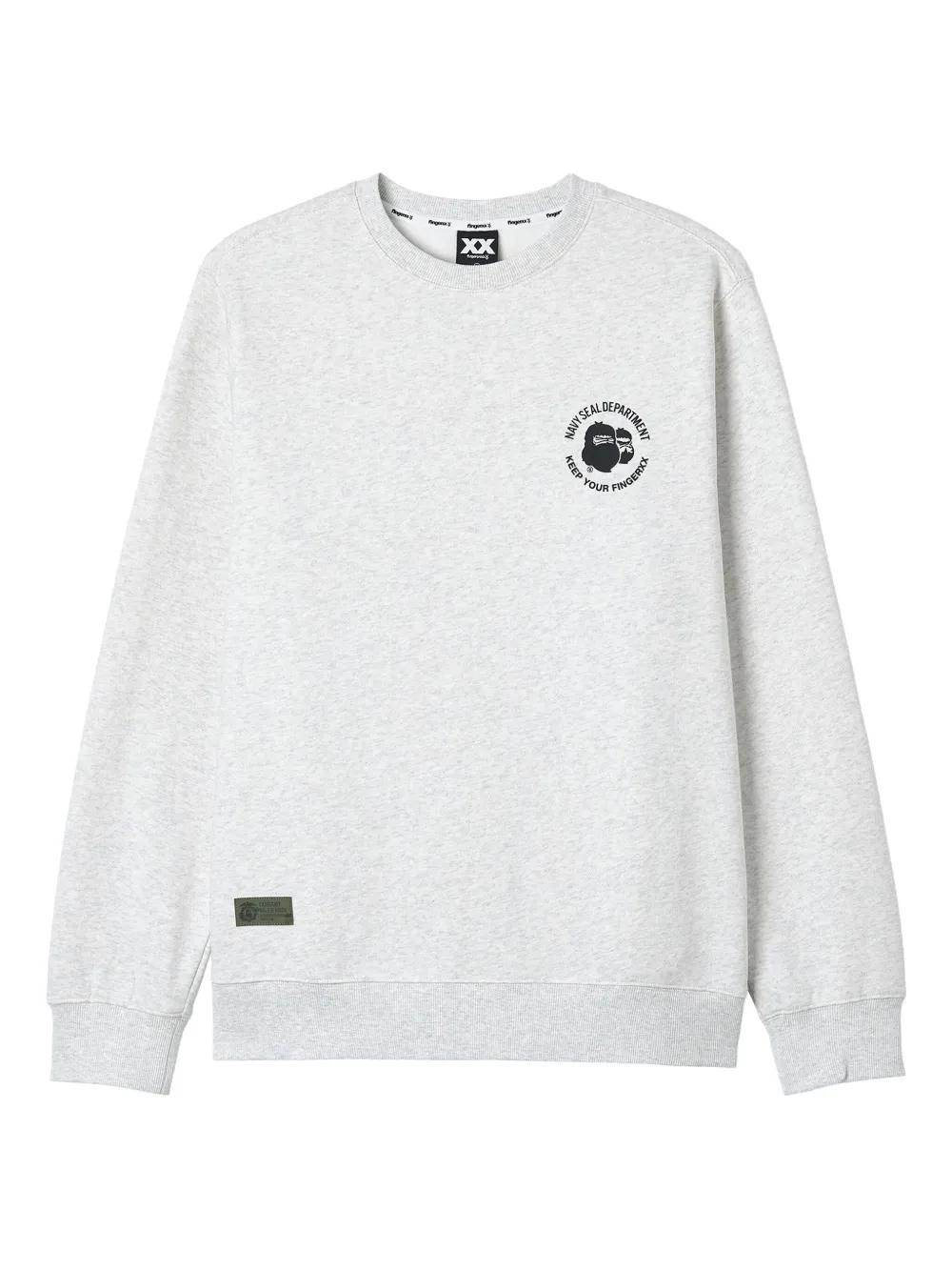FINGERCROXX crew-neck sweatshirt | Grey | Image 1